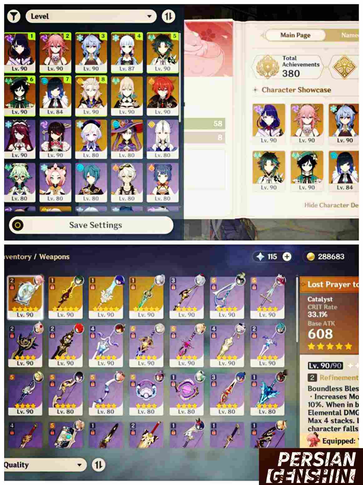 Raiden Shogun- Yae Miko- Yelan- Kamisato Ayaka- Albedo- Venti- Xiao- Ganyu- Mona- Qiqi- Diluc- Jean