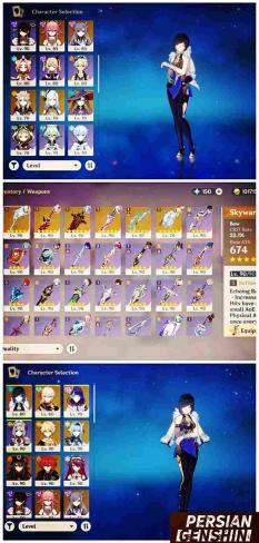 Hu Tao- Yelan- Kaedehara Kazuha- Eula- Raiden Shogun- Diluc- Yae Miko- Keqing- Albedo- Shenhe- Mona- Jean- Kamisato Ayaka- Klee